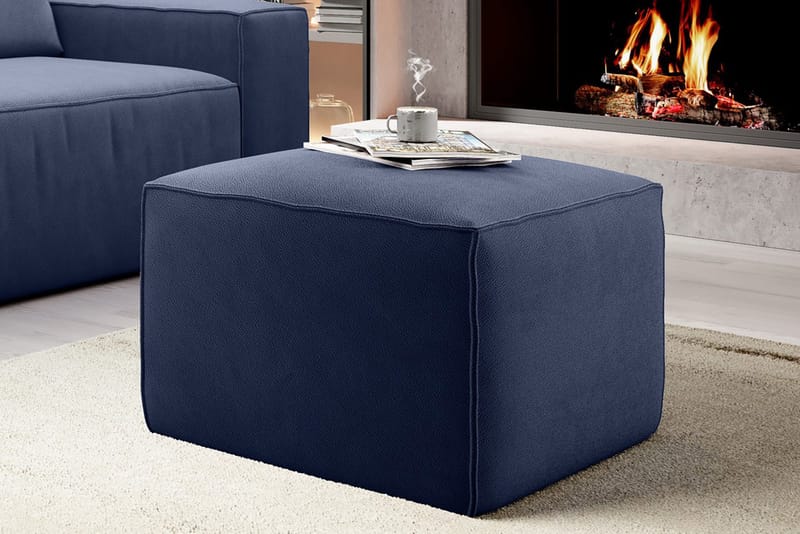 Kamli Fotskammel - Blå - Møbler - Stoler & lenestoler - Krakk - Fotskammel