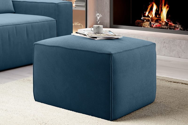 Kamli Fotskammel - Blå - Møbler - Stoler & lenestoler - Krakk - Fotskammel