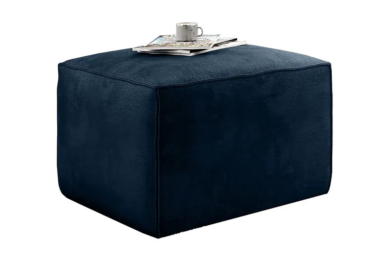 Kamli Fotskammel - Blå - Møbler - Stoler & lenestoler - Krakk - Fotskammel