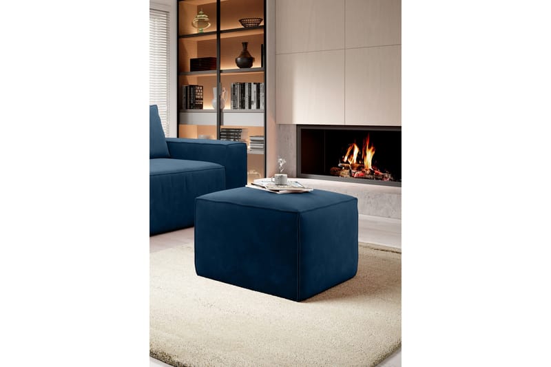 Kamli Fotskammel - Blå - Møbler - Stoler & lenestoler - Krakk - Fotskammel