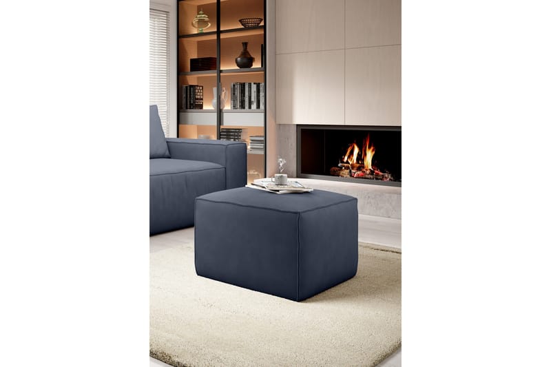 Kamli Fotskammel - Blå - Møbler - Stoler & lenestoler - Krakk - Fotskammel