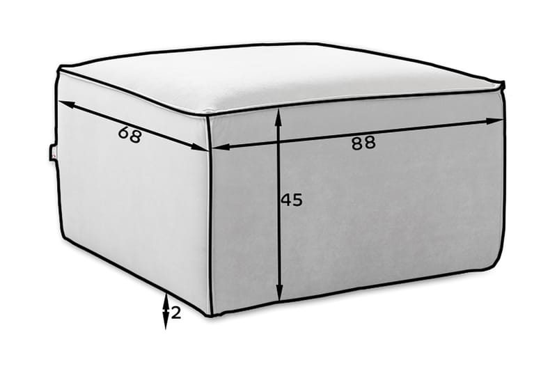 Kamli Fotskammel - Brun - Fotskammel