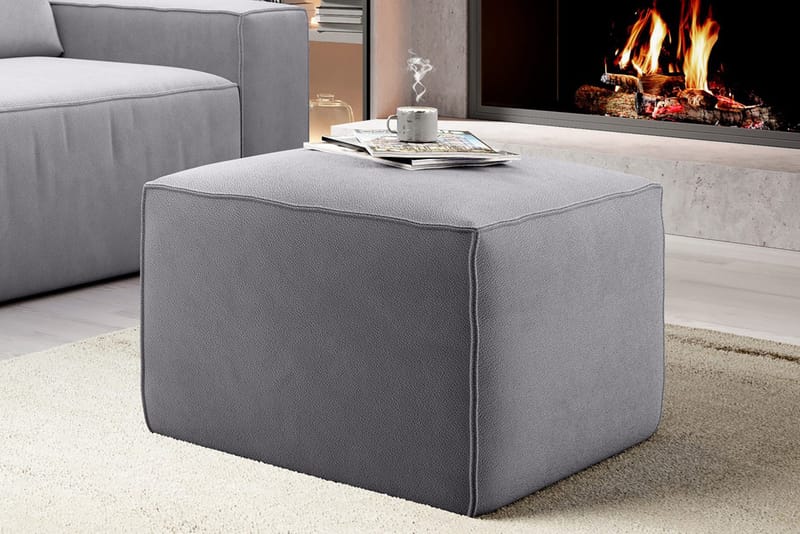 Kamli Fotskammel - Lysegrå - Møbler - Stoler & lenestoler - Krakk - Fotskammel