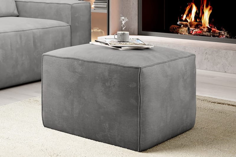 Kamli Fotskammel - Lysegrå - Møbler - Stoler & lenestoler - Krakk - Fotskammel