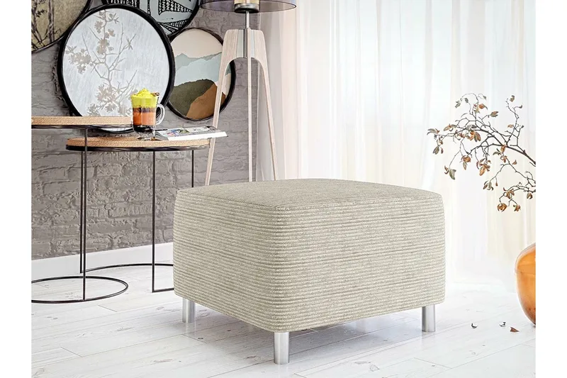 Kintore Fotpall 56 cm beige - Møbler - Stoler & lenestoler - Krakk - Fotskammel