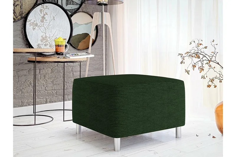 Kintore Fotpall 56 cm Dark green - Møbler - Stoler & lenestoler - Krakk - Fotskammel