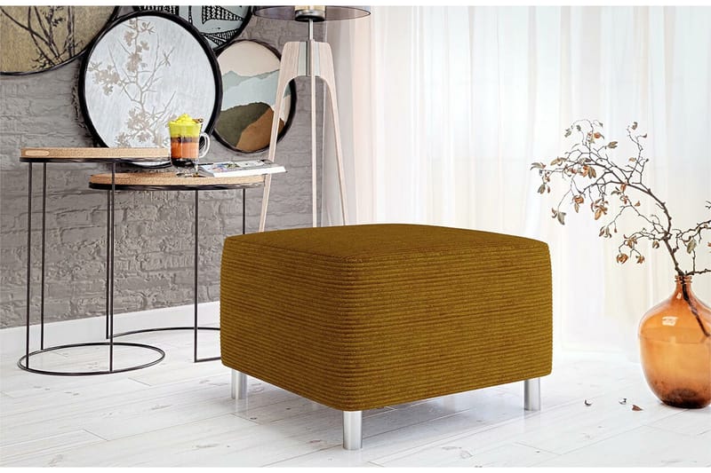 Kintore Fotpall 56 cm Dark yellow - Møbler - Stoler & lenestoler - Krakk - Fotskammel