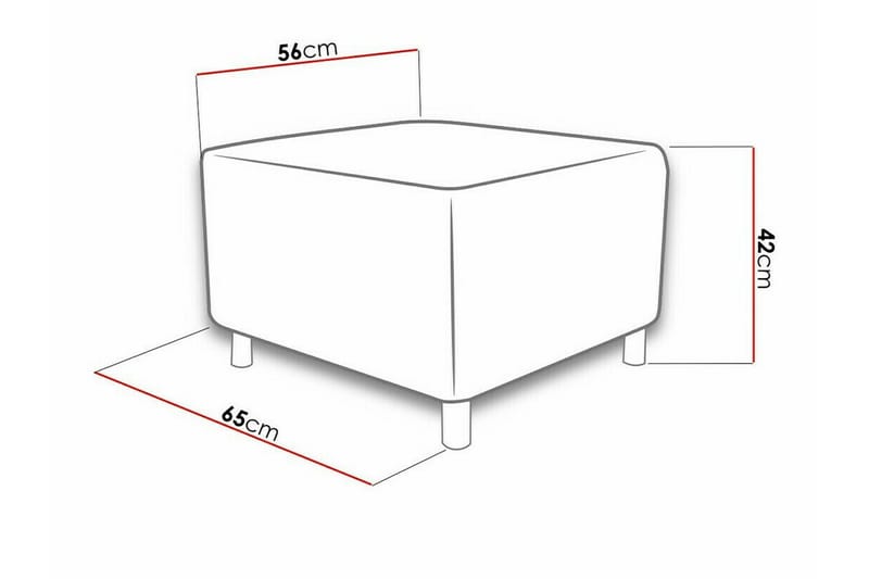 Kintore Fotpall 56 cm - Kobber - Møbler - Stoler & lenestoler - Krakk - Fotskammel