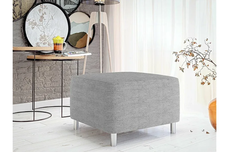 Kintore Fotpall 56 cm Light grey/Dark grey - Møbler - Stoler & lenestoler - Krakk - Fotskammel