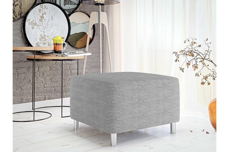 Kintore Fotpall 56 cm Light grey/Dark grey - Møbler - Stoler & lenestoler - Krakk - Fotskammel