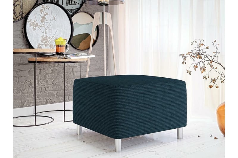 Kintore Fotpall 56 cm NO_BRAND Dark blue - Møbler - Stoler & lenestoler - Krakk - Fotskammel