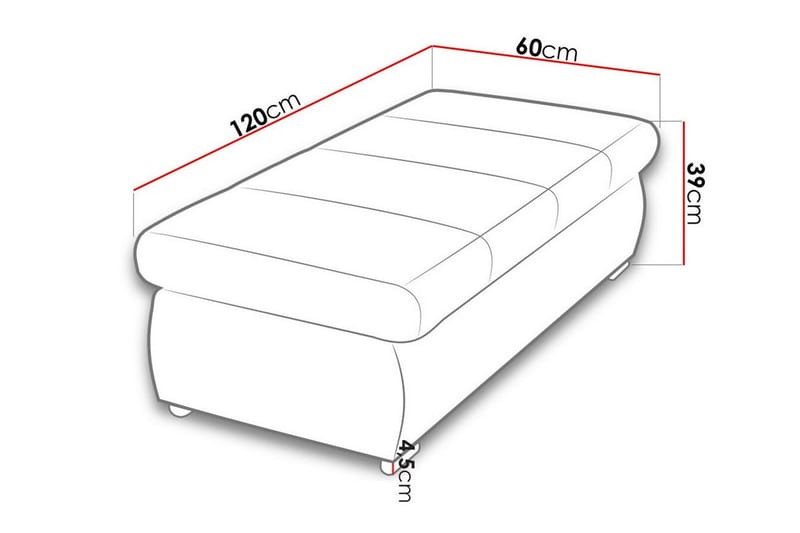 Kintore Fotpall 60 cm beige - Møbler - Stoler & lenestoler - Krakk - Fotskammel