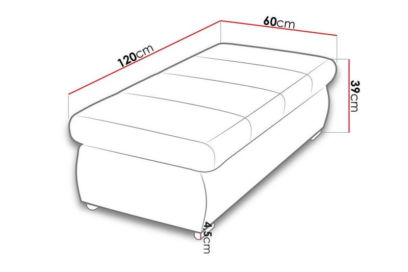 Kintore Fotpall 60 cm Ljusgrå - Møbler - Stoler & lenestoler - Krakk - Fotskammel