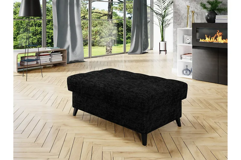 Kintore Fotpall 67 cm Black - Møbler - Stoler & lenestoler - Krakk - Fotskammel