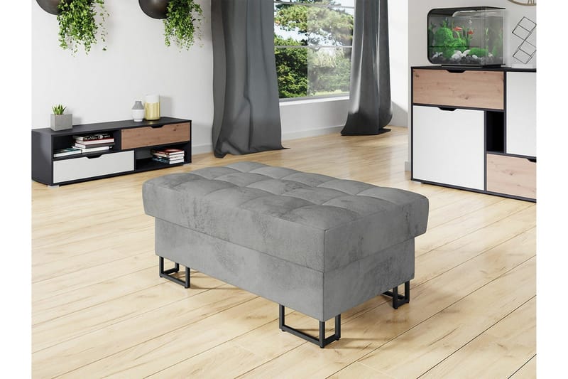 Kintore Fotpall 67 cm Ljusgrå - Møbler - Stoler & lenestoler - Krakk - Fotskammel
