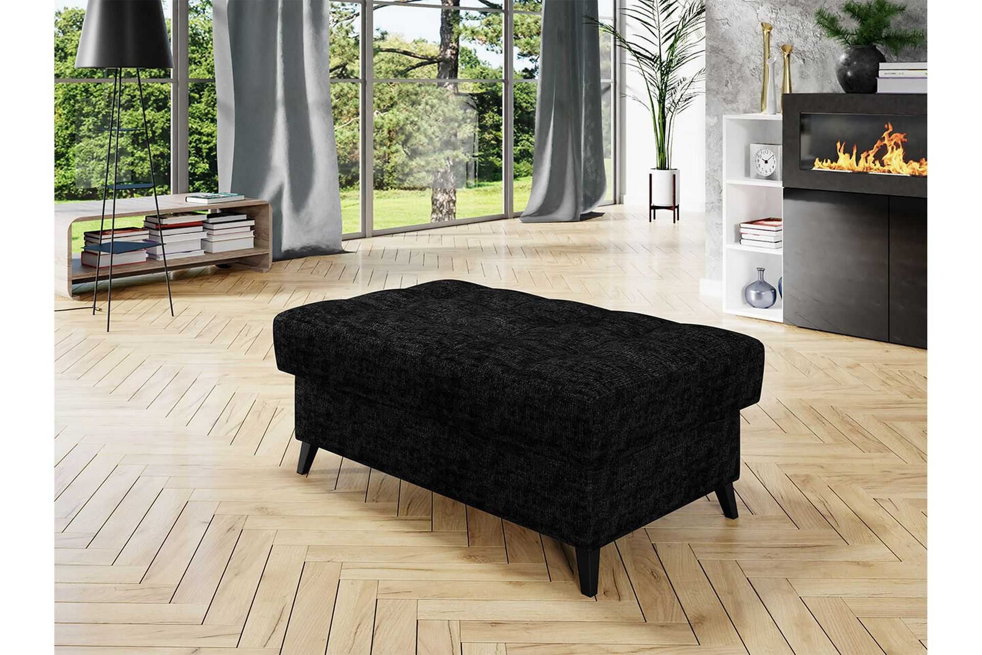 Kintore Fotpall 67 cm - Svart - Møbler - Stoler & lenestoler - Krakk - Fotskammel