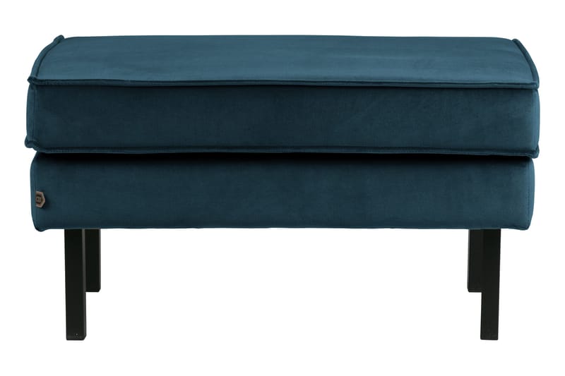 Lissbon Fotskammel Fløyel - Blå - Møbler - Stoler & lenestoler - Krakk - Fotskammel