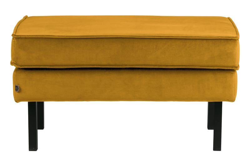 Lissbon Fotskammel Fløyel - Oker - Møbler - Stoler & lenestoler - Krakk - Fotskammel