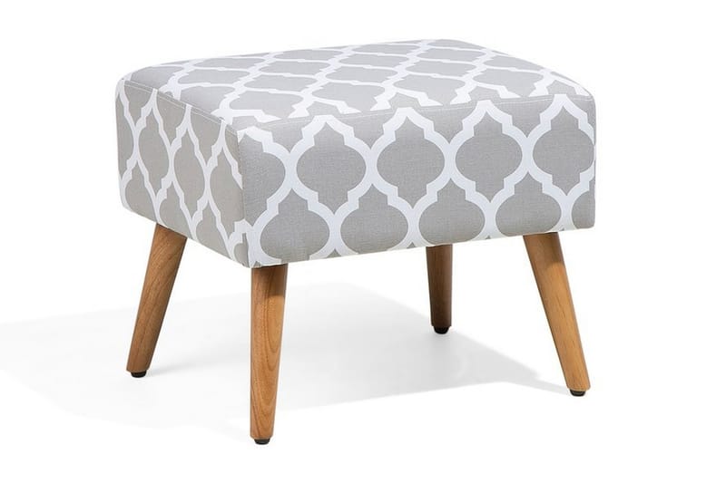 MANTEO Fotskammel 39 x 50 cm - Grå - Møbler - Stoler & lenestoler - Krakk - Fotskammel