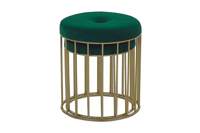 Mattila Fotskammel 2-pk - Grønn - Møbler - Stoler & lenestoler - Krakk - Fotskammel