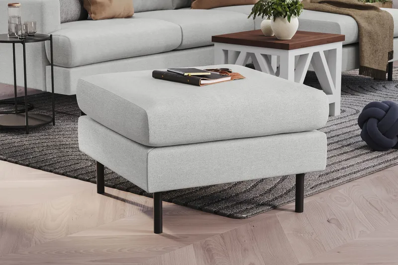 Menard Compact Fotskammel 68 cm - Lys grå - Møbler - Stoler & lenestoler - Krakk - Fotskammel