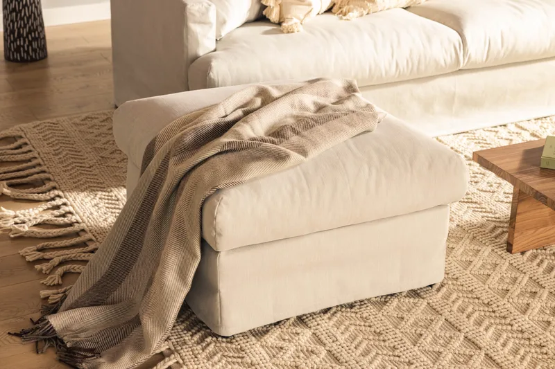 Menard Fotskammel - Beige - Møbler - Stoler & lenestoler - Krakk - Fotskammel