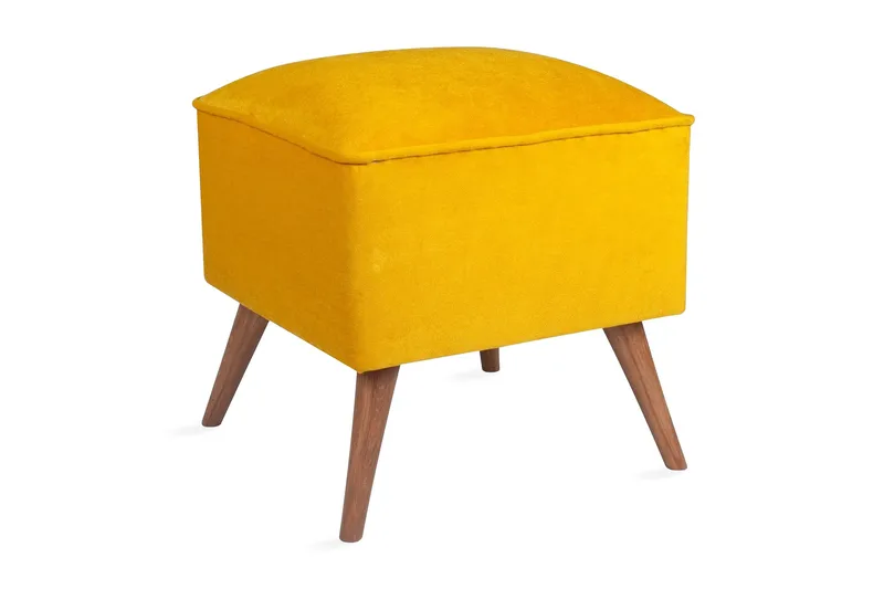 Mostert Fotskammel - Gul - Møbler - Stoler & lenestoler - Krakk - Fotskammel