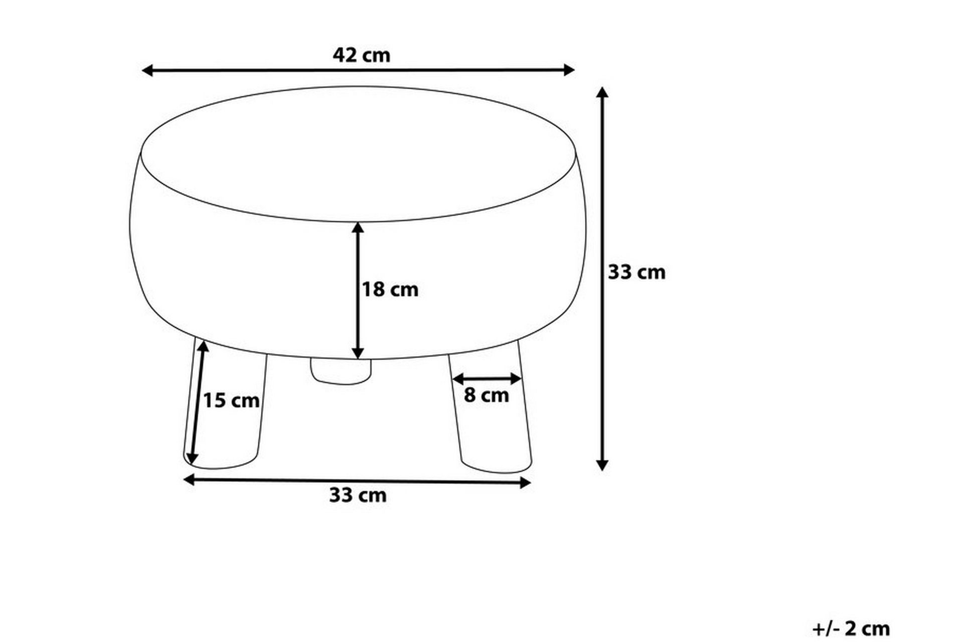 Mundra Fotskammel 42 | 42 cm - Svart - Møbler - Stoler & lenestoler - Krakk - Fotskammel