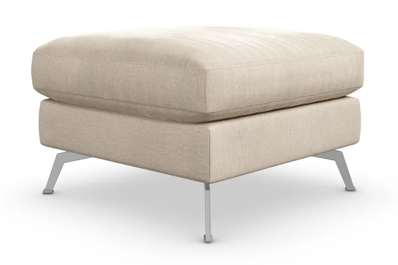 Ocean Lyx Fotskammel - Beige/Fløyel - Møbler - Stoler & lenestoler - Krakk - Fotskammel