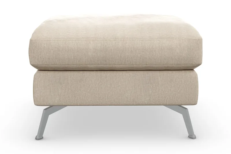 Ocean Lyx Fotskammel - Beige/Fløyel - Møbler - Stoler & lenestoler - Krakk - Fotskammel