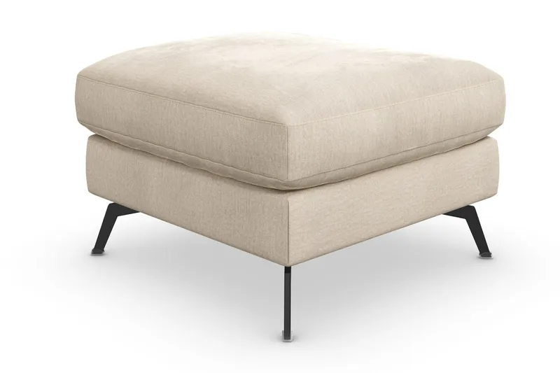 Ocean Lyx Fotskammel - Beige/Fløyel - Møbler - Stoler & lenestoler - Krakk - Fotskammel