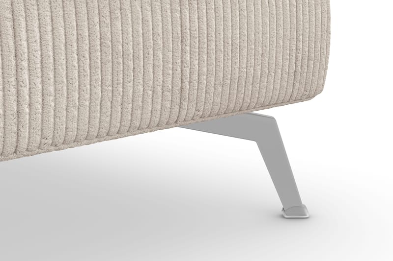 Ocean Lyx Fotskammel - Beige/Krom - Møbler - Stoler & lenestoler - Krakk - Fotskammel
