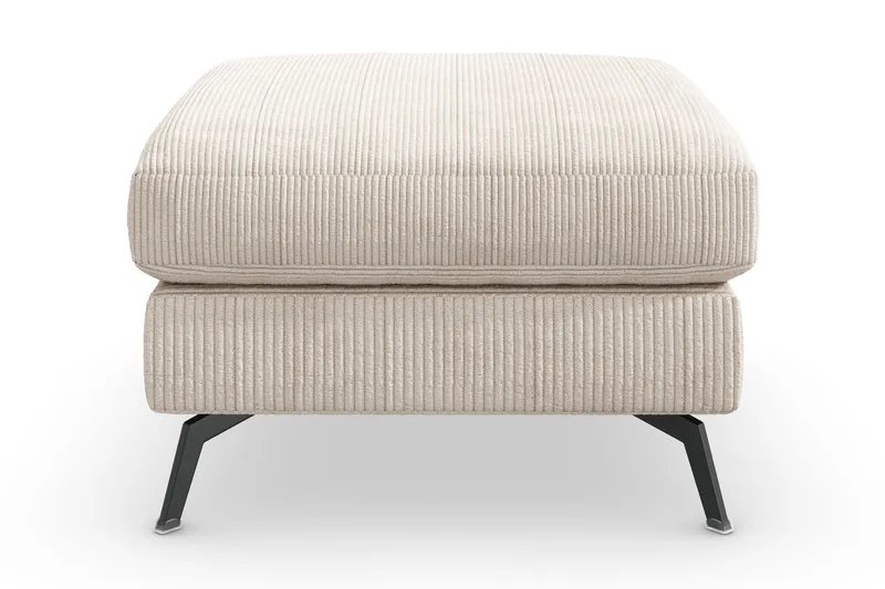 Ocean Lyx Fotskammel - Beige/Svart - Møbler - Stoler & lenestoler - Krakk - Fotskammel