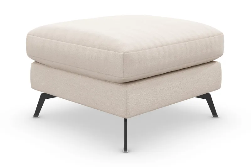 Ocean Lyx Fotskammel - Beige/Svart - Møbler - Stoler & lenestoler - Krakk - Fotskammel