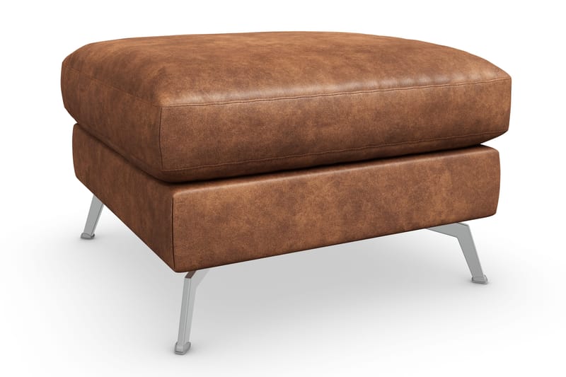 Ocean Lyx Fotskammel - Brun/Lær - Møbler - Stoler & lenestoler - Krakk - Fotskammel