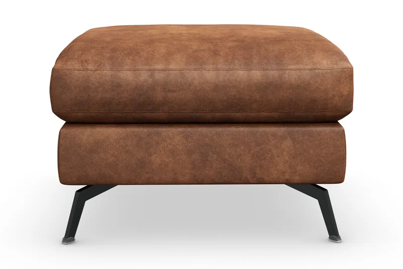 Ocean Lyx Fotskammel - Brun/Lær - Møbler - Stoler & lenestoler - Krakk - Fotskammel