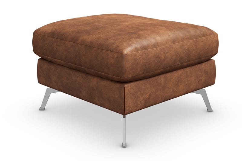 Ocean Lyx Fotskammel - Brun/Lær - Møbler - Stoler & lenestoler - Krakk - Fotskammel