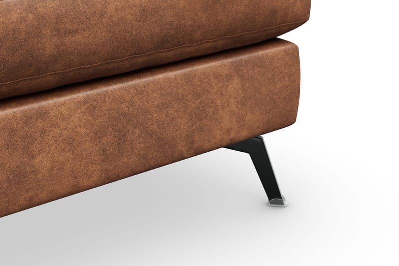 Ocean Lyx Fotskammel - Brun/Lær - Møbler - Stoler & lenestoler - Krakk - Fotskammel