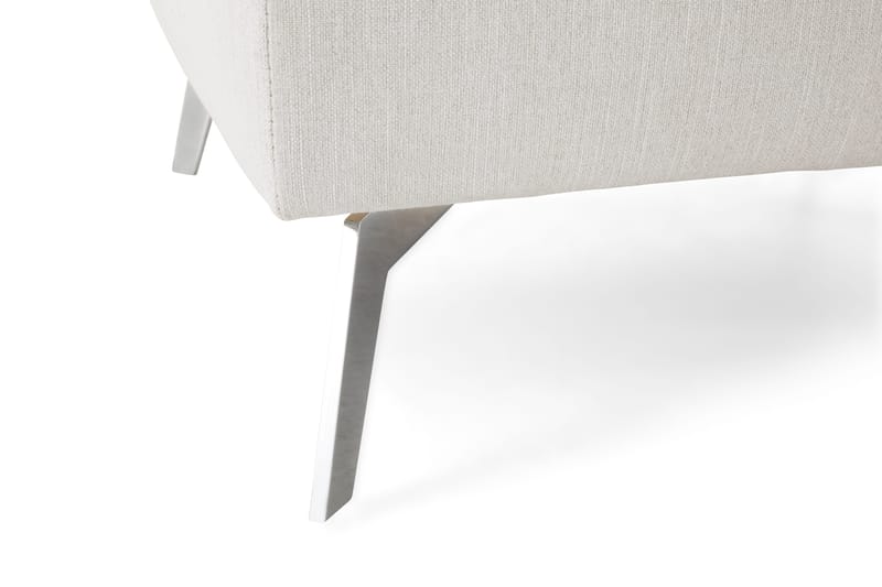 Ocean Lyx Fotskammel - Linbeige/Kromben - Møbler - Stoler & lenestoler - Krakk - Fotskammel