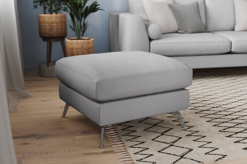 Ocean Lyx Fotskammel - Lingrå Kromben - Møbler - Stoler & lenestoler - Krakk - Fotskammel