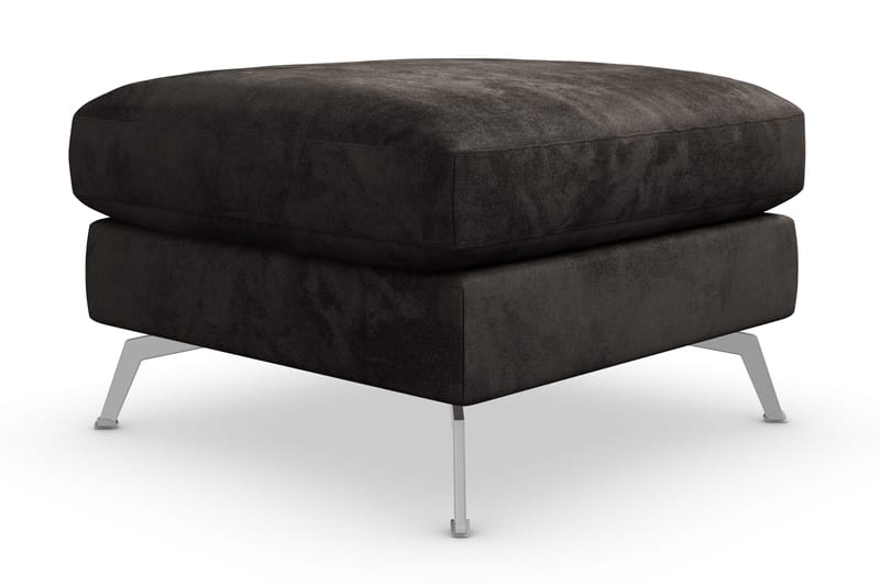 Ocean Lyx Fotskammel - Mørkegrå/Fløyel - Møbler - Stoler & lenestoler - Krakk - Fotskammel