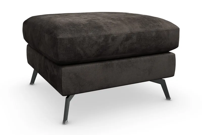 Ocean Lyx Fotskammel - Mørkegrå/Fløyel - Møbler - Stoler & lenestoler - Krakk - Fotskammel