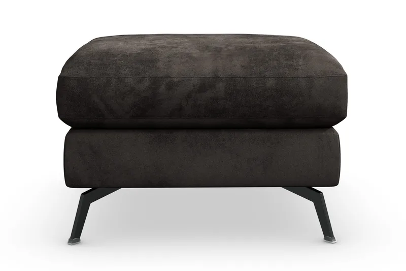 Ocean Lyx Fotskammel - Mørkegrå/Fløyel - Møbler - Stoler & lenestoler - Krakk - Fotskammel