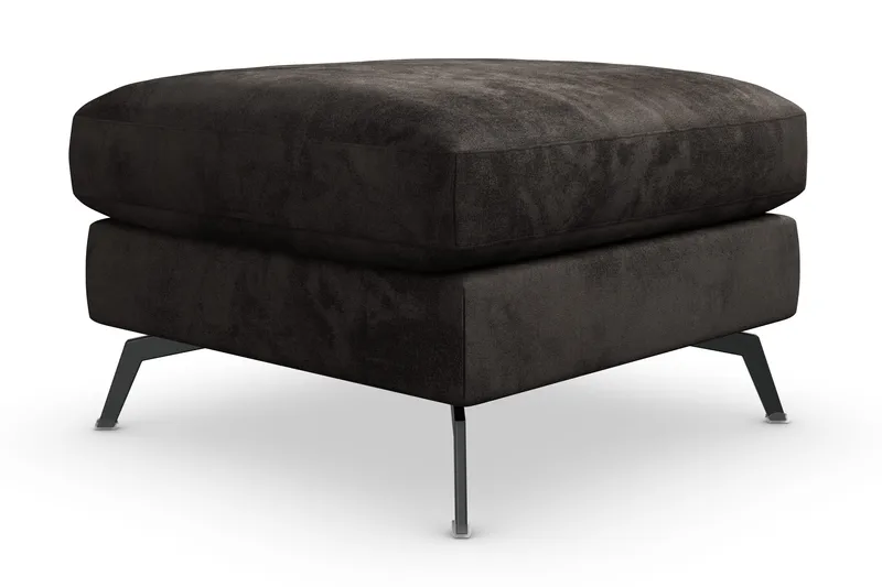 Ocean Lyx Fotskammel - Mørkegrå/Fløyel - Møbler - Stoler & lenestoler - Krakk - Fotskammel