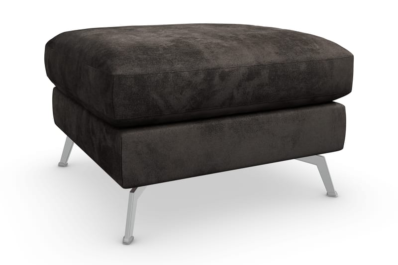 Ocean Lyx Fotskammel - Mørkegrå/Fløyel - Møbler - Stoler & lenestoler - Krakk - Fotskammel