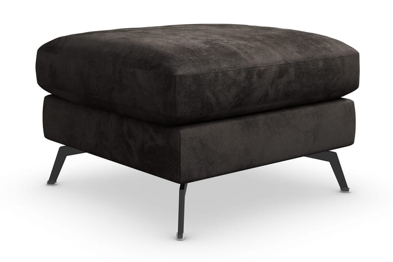 Ocean Lyx Fotskammel - Mørkegrå/Fløyel - Møbler - Stoler & lenestoler - Krakk - Fotskammel