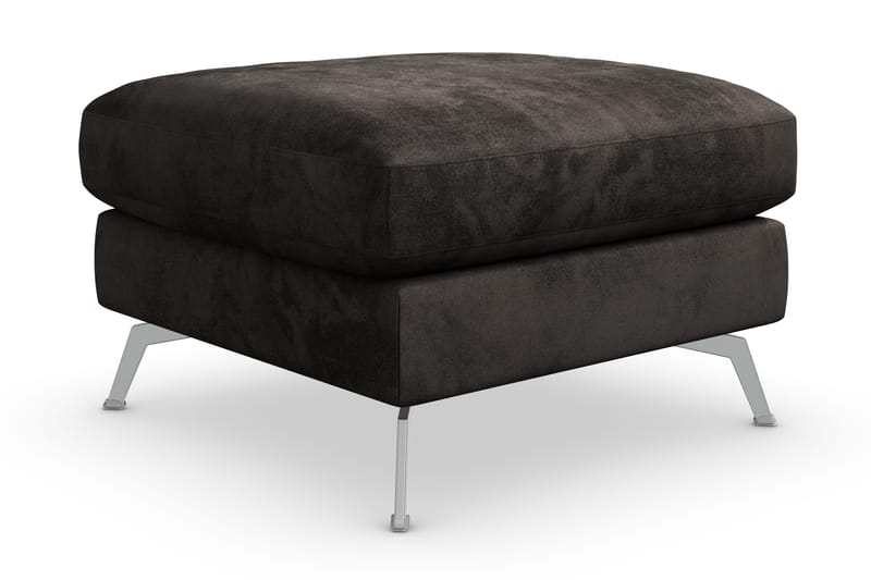 Ocean Lyx Fotskammel - Mørkegrå/Fløyel - Møbler - Stoler & lenestoler - Krakk - Fotskammel