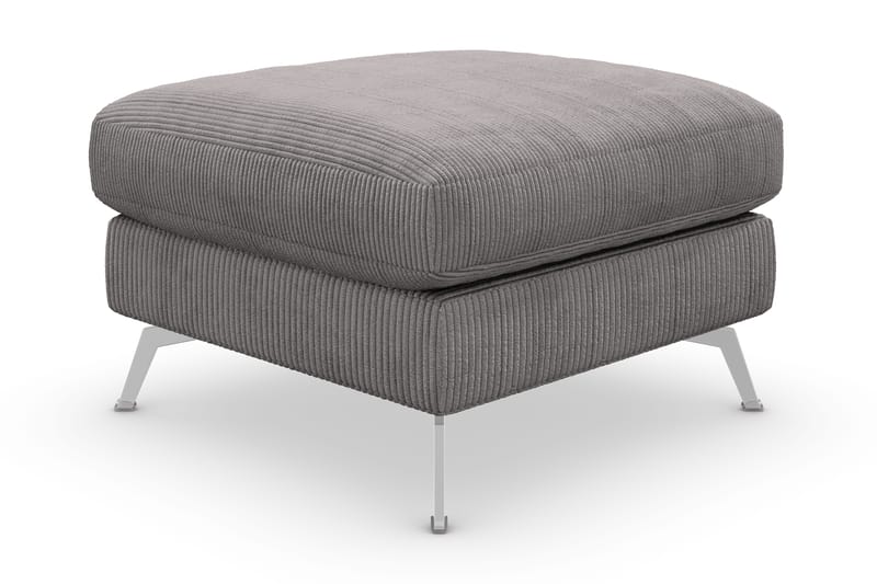 Ocean Lyx Fotskammel - Mørkegrå/Krom - Møbler - Stoler & lenestoler - Krakk - Fotskammel