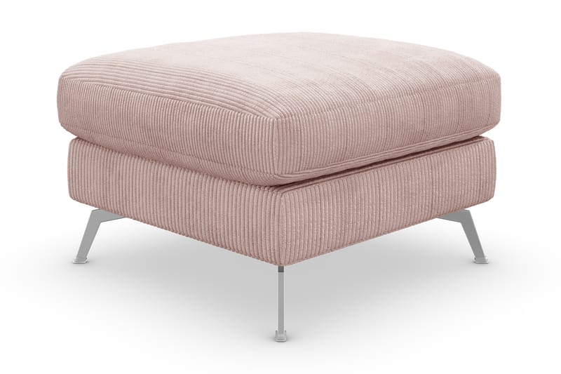 Ocean Lyx Fotskammel - Rosa/Krom - Møbler - Stoler & lenestoler - Krakk - Fotskammel