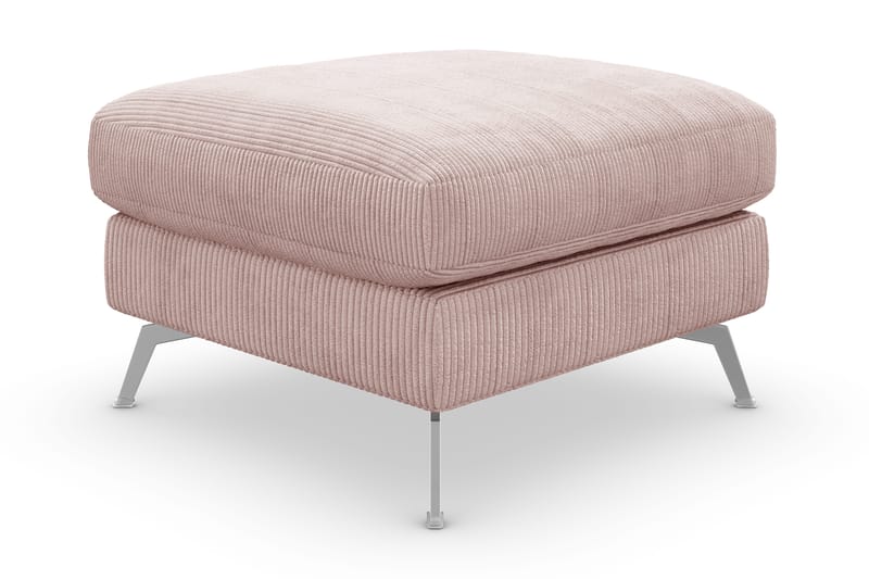 Ocean Lyx Fotskammel - Rosa/Krom - Møbler - Stoler & lenestoler - Krakk - Fotskammel